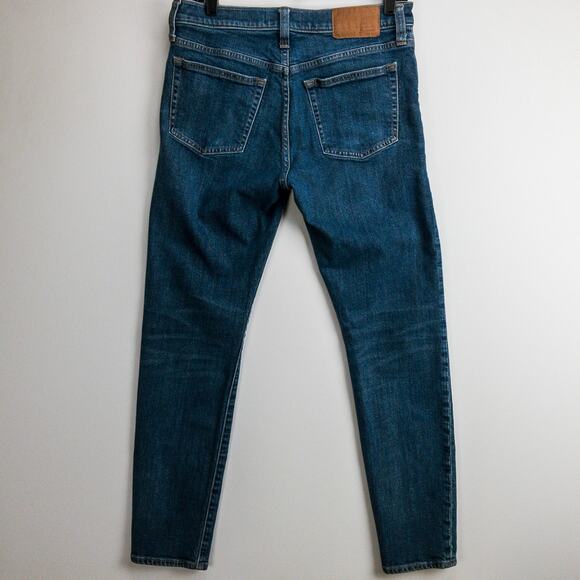 Men’s Slim Tapered Jeans 30x32 Medium Wash Stretch Denim Blue Modern | Madewell - Picture 11 of 14